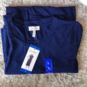 NWT Jessica Simpson blue midi/maxi dress. Size L.